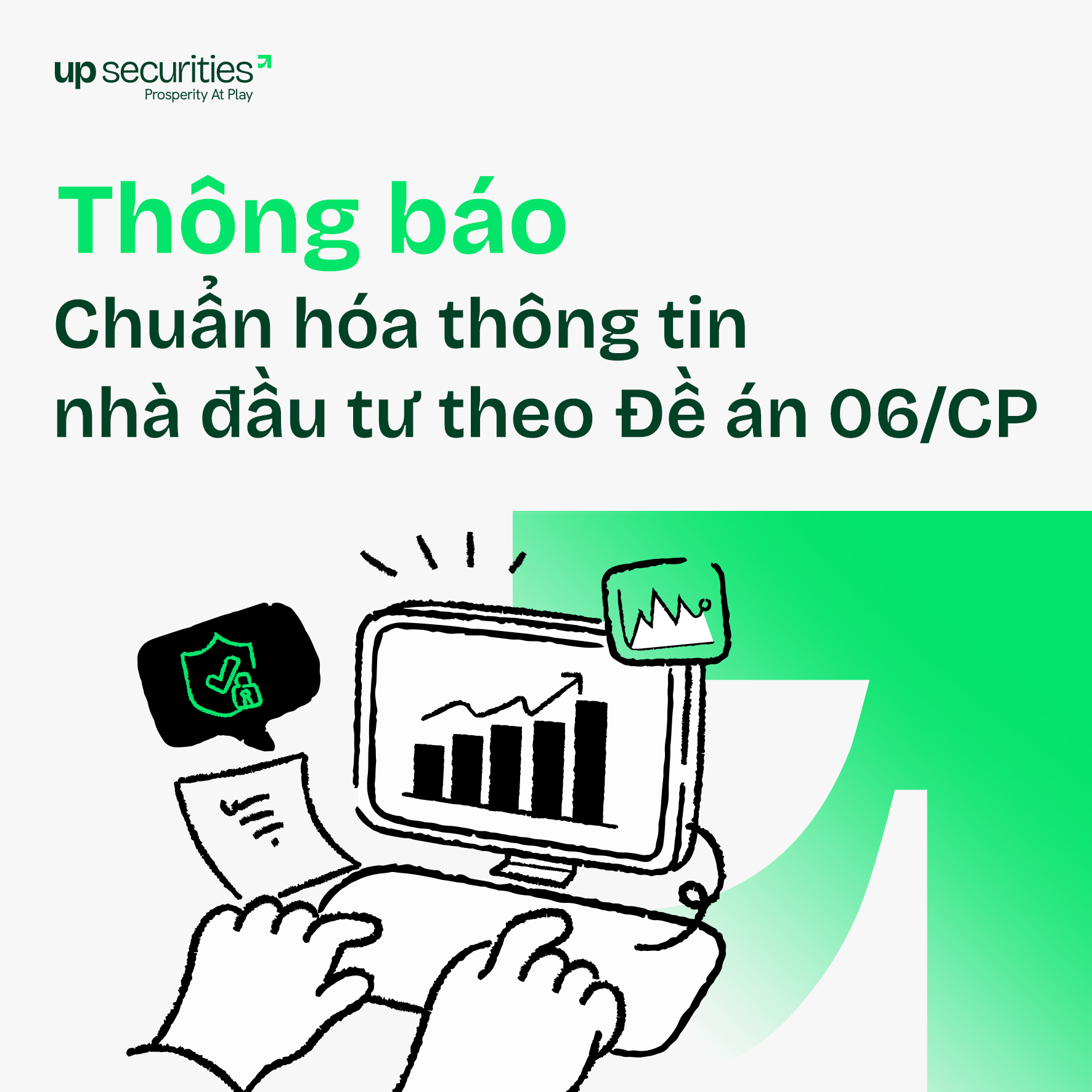 UPSC | Thông báo chuẩn hóa thông tin nhà đầu tư theo Đề án 06/CP